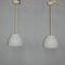 Opaline Glass Pendant Lamps from Gispen, 1930s, Set of 2 1