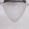 Lámpara colgante de metal y vidrio opaco, años 30, Imagen 4