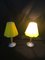 Murano and Wood Glass Lamps, 1980s, Set of 2 2