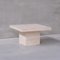 Square Travertine Coffee Table, Belgium, 1970s, Image 3