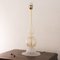 Silk White Murano Glass Table Lamp with Gold Leaf Decor, Italy, 1980s, Image 3