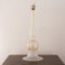 Silk White Murano Glass Table Lamp with Gold Leaf Decor, Italy, 1980s, Image 2