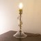 Murano Glas Lampe mit Blattgold Dekor, Italien, 1980er 2