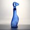 Karaffe in Hundeform aus blauem Glas von Empoli, 1960er 2
