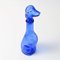 Dog-Shaped Carafe in Blue Glass from Empoli, 1960s 6