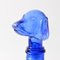 Jarra con forma de perro de vidrio azul de Empoli, años 60, Imagen 14