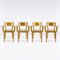 Wooden Dining Chairs, 1960s, Set of 4 1