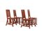 Art Nouveau Walnut Chairs, Set of 4, Image 1