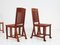 Art Nouveau Walnut Chairs, Set of 4, Image 4