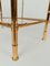 Italian Nesting Table in Brass, Faux Bamboo and Mirrored Glass in the style of Maisen Bagues, 1970s, Set of 2 8