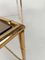 Tavolini ad incastro in ottone, finto bambù e vetro a specchio nello stile di Maisen Bagues, Italia, anni '70, set di 2, Immagine 2