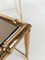 Tavolini ad incastro in ottone, finto bambù e vetro a specchio nello stile di Maisen Bagues, Italia, anni '70, set di 2, Immagine 6