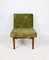 Olive Velvet Lounge Chair, 1970s 3