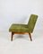 Olive Velvet Lounge Chair, 1970s 10