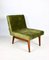 Olive Velvet Lounge Chair, 1970s 1