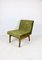 Olive Velvet Lounge Chair, 1970s 9