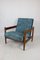 GFM-142 Lounge Chair in Blue Chameleon Velvet attributed to Edmund Homa, 1970s 5