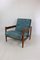 GFM-142 Lounge Chair in Blue Chameleon Velvet attributed to Edmund Homa, 1970s 3