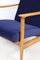 GFM-142 Armchair in Navy Velvet attributed to Edmund Homa, 1970s 5