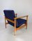 GFM-142 Armchair in Navy Velvet attributed to Edmund Homa, 1970s 9