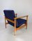 GFM-142 Armchair in Navy Velvet attributed to Edmund Homa, 1970s, Image 9