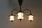 Danish Chandelier in Opaline Glass and Brass, 1950s, Image 11