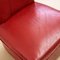Vintage Club Chairs in Red Synthetic Leather, Set of 2 4