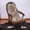 Antiker Armlehnstuhl aus Nussholz, 1800 1