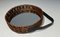 Round Leather and Rattan Mirror, 1950s, Image 7