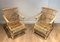 Rattan Armchairs, 1950s, Set of 2 1