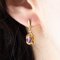 Karat Yellow Gold Drop Earrings with Amethyst, 1960s, Set of 2, Image 9
