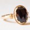 Granat Ring aus 18 Karat Gelbgold, 1940er 8