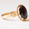 Granat Ring aus 18 Karat Gelbgold, 1940er 7