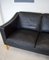 Danish 3-Seater Sofa in Black Leather from Stouby, 1960s 7