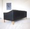 Dänisches 3-Sitzer Sofa aus schwarzem Leder von Stouby, 1960er 4