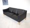 Danish 3-Seater Sofa in Black Leather from Stouby, 1960s 1