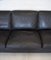 Dänisches 3-Sitzer Sofa aus schwarzem Leder von Stouby, 1960er 11