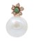 Orecchini in oro rosa con smeraldi, diamanti e perle, set di 2, Immagine 2