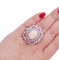 14 Karat Rose Gold Ring with Coral, Rubies and Diamonds 5