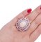 Ring aus 14 Karat Roségold mit Koralle, Rubinen und Diamanten 5