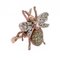 Anillo Fly de oro rosa y plata con zafiro blanco, tsavorita y diamantes, Imagen 2
