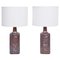 Mid-Century Modern Danish Ceramic Table Lamps by Desiree Stentoj, 1960s, Set of 2, Image 1