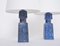 Mid-Century Danish Table Lamps in Blue by Nils Thorsson for Fog & Morup, 1960s, Set of 2, Image 4