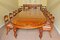 Burr Walnut Marquetry Dining Table and Chairs, 1990s, Set of 19 4