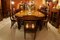 Burr Walnut Marquetry Dining Table and Chairs, 1990s, Set of 19 3
