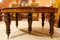 Tavolo da pranzo in legno di noce intarsiato e sedie, anni '90, set di 19, Immagine 14