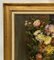 Red Flower Bouquet, Oil on Canvas, 1890s, Framed 4