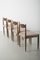 Vintage Stühle aus Nussholz, 4er Set 2