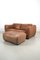 Two-Seat Sofa with Ottoman by Gerard VD Berg, Set of 2 1