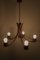 Lámpara de araña danesa vintage de teca, Imagen 8